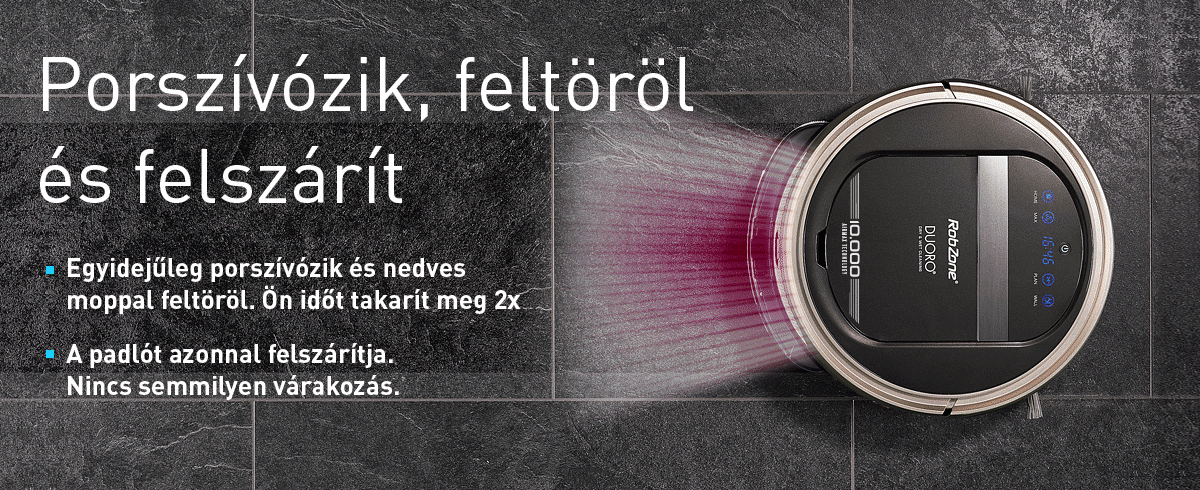 A Duoro Xcontrol robotporszívó fő előnyei